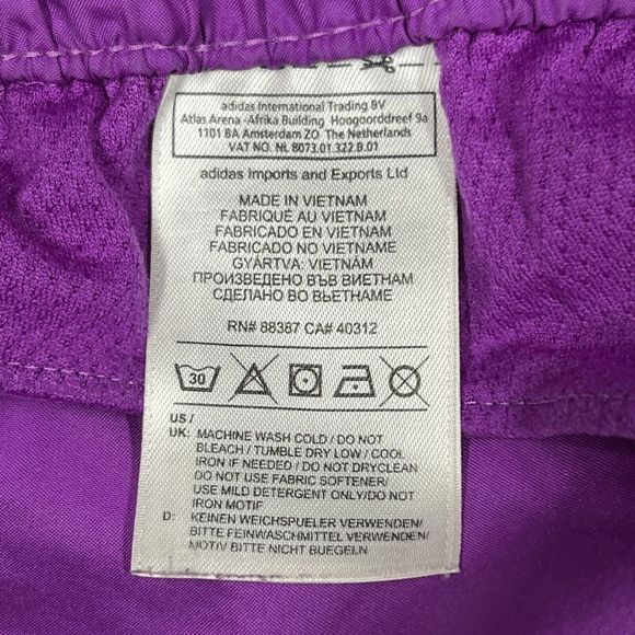 Adidas Climalite Shorts Women Small Purple Active Running Athletic Elastic Waist - Picture 5 of 10